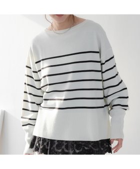 【エルーラ/Elura】の毛玉しらずボートプルオーバー/571778 人気、トレンドファッション・服の通販 founy(ファニー) ファッション Fashion レディースファッション Fashion for Women トップス・カットソー Cut & Sew Tops カジュアルプルオーバー・ニットトップス Pullovers & Knit Tops / Casual Pullovers アクセサリー Fashion Accessories ショルダー Shoulder, Shoulder Strap スニーカー Sneakers, Trainers スリット Slit, Slit Detail デニム Denim, Jeans Material エレガント 上品 Elegant 人気 Popular, Best Seller ビジネス 仕事 通勤 Business / Work / Commuting |ID:prp329100004814556