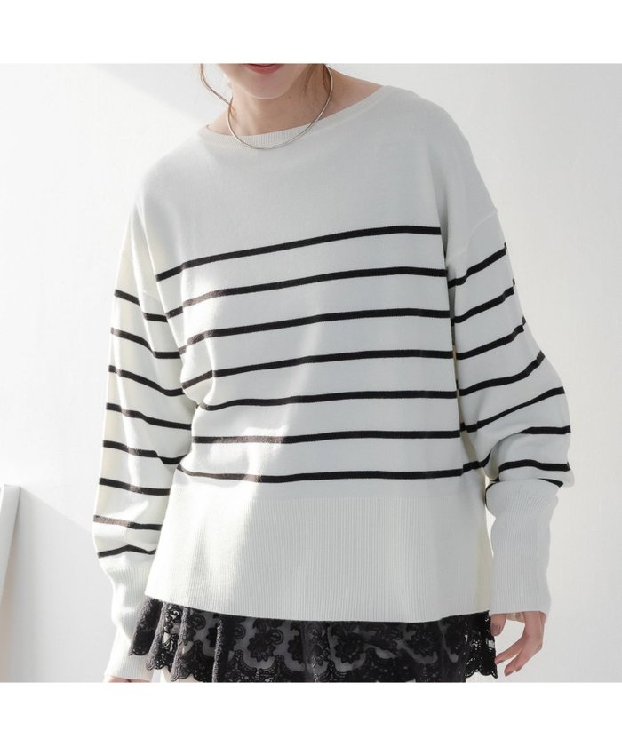 【エルーラ/Elura】の毛玉しらずボートプルオーバー/571778 インテリア・キッズ・メンズ・レディースファッション・服の通販 founy(ファニー) https://founy.com/ ファッション Fashion レディースファッション Fashion for Women トップス・カットソー Cut & Sew Tops カジュアルプルオーバー・ニットトップス Pullovers & Knit Tops / Casual Pullovers アクセサリー Fashion Accessories ショルダー Shoulder, Shoulder Strap スニーカー Sneakers, Trainers スリット Slit, Slit Detail デニム Denim, Jeans Material エレガント 上品 Elegant 人気 Popular, Best Seller ビジネス 仕事 通勤 Business / Work / Commuting |ID: prp329100004814556 ipo3291000000035245233