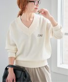 【スピック&スパン/Spick & Span】のJ.J.Mercer / ジェイジェイマーサー 別注Vネックプルオーバー 人気、トレンドファッション・服の通販 founy(ファニー) ファッション Fashion レディースファッション Fashion for Women トップス・カットソー Cut & Sew Tops カジュアルプルオーバー・ニットトップス Pullovers & Knit Tops / Casual Pullovers Vネックトップス V-Neck Tops / V-Cut Neckline Shirts グラフィック Graphic, Graphic Design コレクション Collection, Seasonal Line シンプル Simple, Minimal 別注 Limited Edition, Custom Order ミックス Mix, Mixed Style thumbnail ホワイト A|ID: prp329100004814558 ipo3291000000034968098