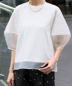 【ガール/GIRL】のシアー切替えランタンスリーブプルオーバー 人気、トレンドファッション・服の通販 founy(ファニー) ファッション Fashion レディースファッション Fashion for Women トップス・カットソー Cut & Sew Tops カジュアルプルオーバー・ニットトップス Pullovers & Knit Tops / Casual Pullovers オーガンジー Organza Fabric カットソー Cut and Sewn Top シアー Sheer, See-Through シンプル Simple, Minimal デニム Denim, Jeans Material ドッキング Docking, Mixed Material フェミニン Feminine, Girly 再入荷 Restock / Back in Stock エレガント 上品 Elegant thumbnail OWH|ID: prp329100004814570 ipo3291000000034968167