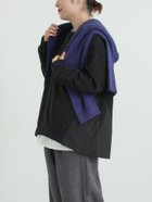 【サマンサモスモス/Samansa Mos2】のスウェードライク布帛切替プルオーバー 人気、トレンドファッション・服の通販 founy(ファニー) ファッション Fashion レディースファッション Fashion for Women トップス・カットソー Cut & Sew Tops カジュアルプルオーバー・ニットトップス Pullovers & Knit Tops / Casual Pullovers シンプル Simple, Minimal デニム Denim, Jeans Material ワイド Wide, Wide Fit 切替 Switching, Contrast Panel thumbnail ブラック|ID: prp329100004814575 ipo3291000000034968192