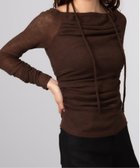 【チェルカ/CERCA】のChiina/Chiina /ホルターネックリボン 長袖 ドレープトップス 人気、トレンドファッション・服の通販 founy(ファニー) ファッション Fashion レディースファッション Fashion for Women トップス・カットソー Cut & Sew Tops ガーリー Girly, Feminine Style ギャザー Gathered, Ruffled スキニーデニム Skinny Jeans, Slim Jeans バルーン Balloon, Balloon Silhouette フェミニン Feminine, Girly フリル Frill, Ruffle 再入荷 Restock / Back in Stock 長袖 Long Sleeve, Full Sleeve thumbnail ブラウン|ID: prp329100004814581 ipo3291000000034968227