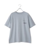 【サロン アダム エ ロペ/SALON adam et rope'】の【Americana(アメリカーナ)】ラフィー丸胴 プリントT / ポイントロゴ 人気、トレンドファッション・服の通販 founy(ファニー) ファッション Fashion レディースファッション Fashion for Women プリント Print, Printed Pattern thumbnail ブルー系(47)|ID: prp329100004814599 ipo3291000000034968332