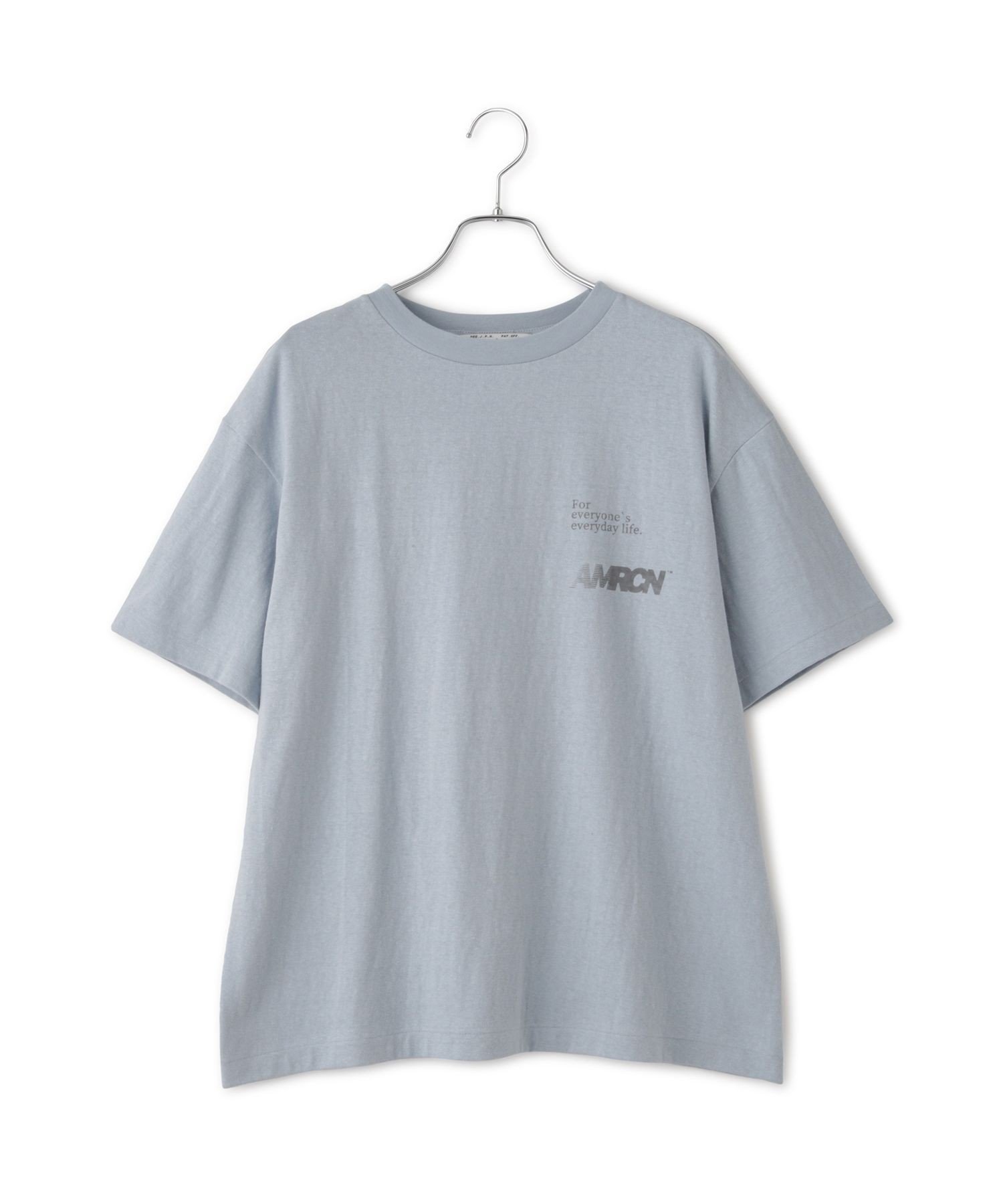 【サロン アダム エ ロペ/SALON adam et rope'】の【Americana(アメリカーナ)】ラフィー丸胴 プリントT / ポイントロゴ インテリア・キッズ・メンズ・レディースファッション・服の通販 founy(ファニー) 　ファッション　Fashion　レディースファッション　Fashion for Women　プリント　Print, Printed Pattern　ブルー系(47)|ID: prp329100004814599 ipo3291000000034968332