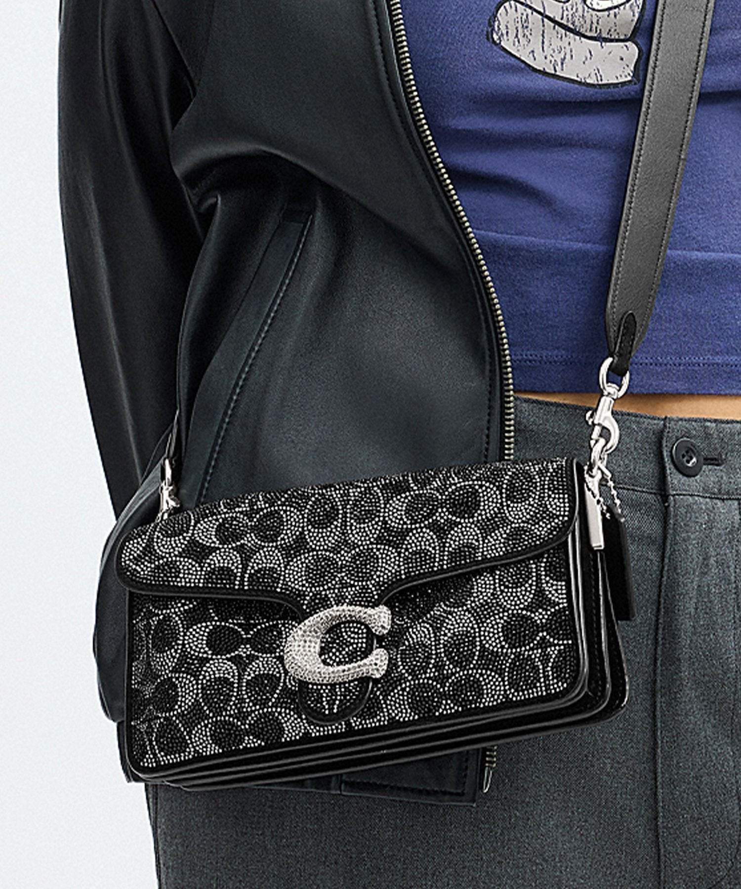 【コーチ/COACH】のタビー ショルダー バッグ 26・シグネチャー ビーディング インテリア・キッズ・メンズ・レディースファッション・服の通販 founy(ファニー) 　ファッション　Fashion　レディースファッション　Fashion for Women　エレガント 上品　Elegant　クリスタル　Crystal, Swarovski　ショルダー　Shoulder, Shoulder Strap　財布　Wallet, Purse　なめらか　Smooth, Silky Texture　ニューヨーク　New York, NYC Style　ベルベット　Velvet, Velvety　ポケット　Pocket, Pocket Detail　モダン　Modern, Contemporary　ラップ　Wrap, Wrap Design　ギフト プレゼント　Gift / Present　BLACK|ID: prp329100004814601 ipo3291000000034968347