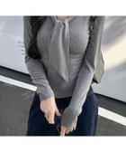 【ミニミニストア/miniministore】のリボンタイ付きトップス ボウタイtシャツ 人気、トレンドファッション・服の通販 founy(ファニー) ファッション Fashion レディースファッション Fashion for Women トップス・カットソー Cut & Sew Tops シャツ・ブラウス・オフィスカジュアル Elegant Blouses & Button-Ups ロングTシャツ・Tシャツ Longline T-Shirts & Tees インナー Innerwear カットソー Cut and Sewn Top ストレッチ Stretch, Stretchy Fabric タイトスカート Pencil Skirt, Tight Skirt リボン Ribbon, Bow 無地 Plain, Solid Color 秋 Autumn A/W・秋冬 Autumn/Winter ビジネス 仕事 通勤 Business / Work / Commuting 長袖 Long Sleeve, Full Sleeve thumbnail グレー|ID: prp329100004814602 ipo3291000000034968353