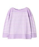 【トゥモローランド/TOMORROWLAND】のコットンボーダー ボートネックプルオーバー 人気、トレンドファッション・服の通販 founy(ファニー) ファッション Fashion レディースファッション Fashion for Women トップス・カットソー Cut & Sew Tops カジュアルプルオーバー・ニットトップス Pullovers & Knit Tops / Casual Pullovers 2022年 2022 2022 春夏 S/S Spring/Summer 2022 SS22 コンパクト Compact, Small Size トレンド Trend, Trending Now バランス Balance, Style Balance ベーシック Basic, Essential ボーダー Border, Stripe thumbnail 72 ライトパープル系|ID: prp329100004814945 ipo3291000000034971962