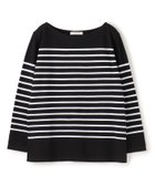 【トゥモローランド/TOMORROWLAND】のコットンボーダー ボートネックプルオーバー 人気、トレンドファッション・服の通販 founy(ファニー) ファッション Fashion レディースファッション Fashion for Women トップス・カットソー Cut & Sew Tops カジュアルプルオーバー・ニットトップス Pullovers & Knit Tops / Casual Pullovers 2022年 2022 2022 春夏 S/S Spring/Summer 2022 SS22 コンパクト Compact, Small Size トレンド Trend, Trending Now バランス Balance, Style Balance ベーシック Basic, Essential ボーダー Border, Stripe thumbnail 18 ブラック系|ID: prp329100004814945 ipo3291000000034971967