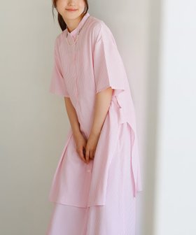 【ザ カジュアル/THE CASUAL】のポケット付き半袖レイヤードシャツワンピース 人気、トレンドファッション・服の通販 founy(ファニー) ファッション Fashion レディースファッション Fashion for Women ワンピース Dresses シャツワンピース / 1枚で着映えコーデ Shirt Dresses インナー Innerwear ストライプ Stripe, Striped Pattern スリーブ Sleeve, Long Sleeve / Short Sleeve チュニック Tunic, Long Top デニム Denim, Jeans Material ネックレス Necklace, Pendant Necklace ハーフ Half, Half-Length ペチコート Petticoat, Underskirt ポケット Pocket, Pocket Detail 半袖 Short Sleeve, Half Sleeve ルーズ Loose, Oversized レース Lace, Lace Fabric おすすめ Recommended / Our Picks スマホショルダーバッグ Smartphone Shoulder Bag |ID:prp329100004814997