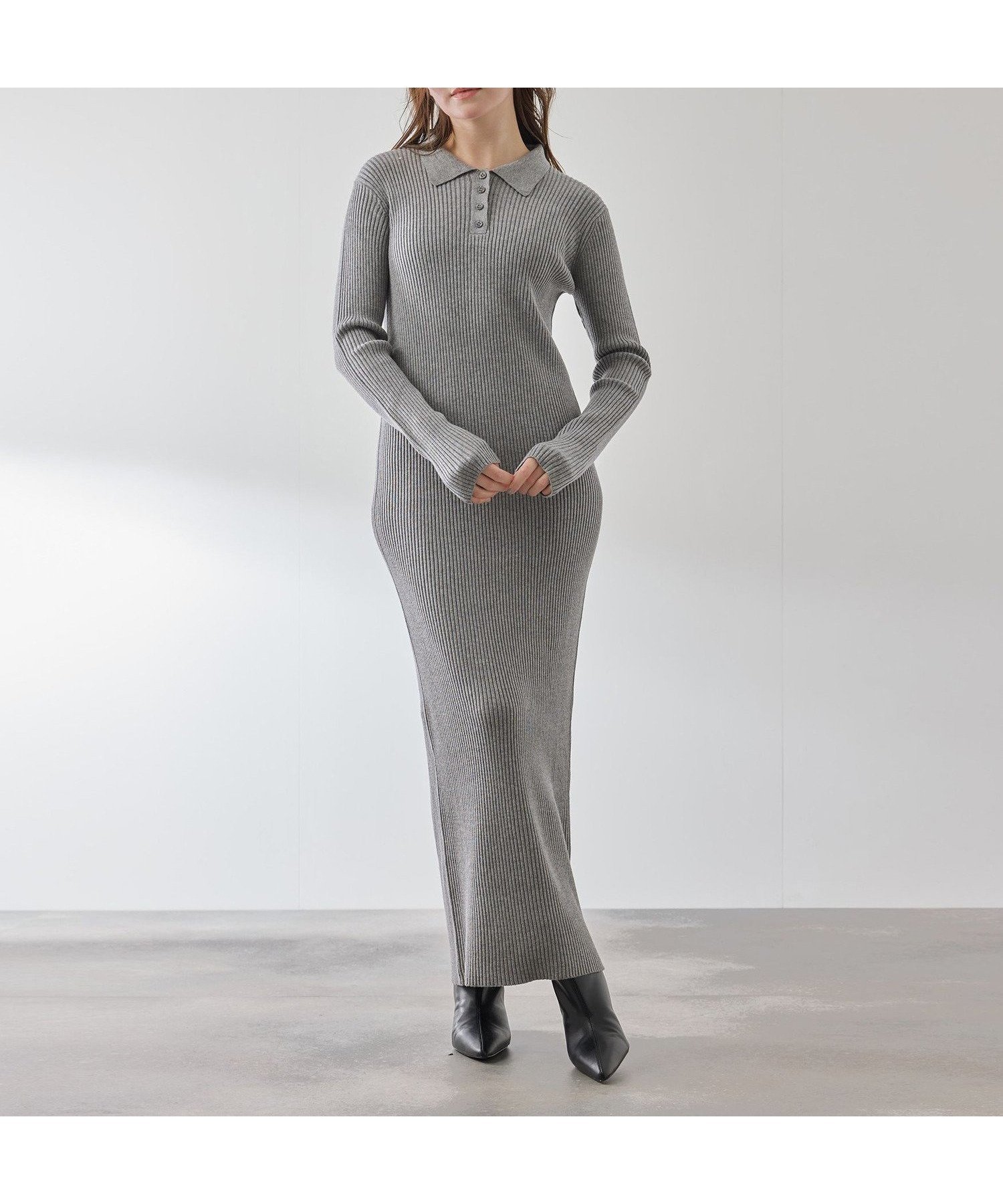 【クイーンズ コート/QUEENS COURT】のポロカラーリブニットワンピース≪手洗い可能≫ 人気、トレンドファッション・服の通販 founy(ファニー) ファッション Fashion レディースファッション Fashion for Women ワンピース Dresses ニットワンピース Knit Dresses スニーカー Sneakers, Trainers ダウン Down, Puffer テクスチャー Texture, Textured Fabric 長袖 Long Sleeve, Full Sleeve フェミニン Feminine, Girly ポケット Pocket, Pocket Detail 無地 Plain, Solid Color 冬 Winter / This Winter A/W・秋冬 Autumn/Winter 2025年 2025 2025-2026秋冬・A/W Autumn/Winter 2025–26 AW25–26 other-1|ID: prp329100004815002 ipo3291000000034972084