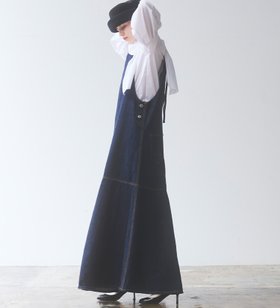 【エドウイン オンライン モール/EDWIN ONLINE MALL】のatelier SOMETHING AMERICAN SLEEVE ONEPIECE/アメリカンスリーブワンピース 人気、トレンドファッション・服の通販 founy(ファニー) ファッション Fashion レディースファッション Fashion for Women ワンピース Dresses おすすめ Recommended / Our Picks アメリカン American Style インナー Innerwear キャミソール Camisole, Spaghetti Strap Top スリーブ Sleeve, Long Sleeve / Short Sleeve チューブ Tube, Tube Top デニム Denim, Jeans Material フレア Flare, Flared リボン Ribbon, Bow エレガント 上品 Elegant |ID:prp329100004815007