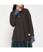 【クリフメイヤー/KRIFF MAYER】のハニカムワッフルバイカラーロンT 人気、トレンドファッション・服の通販 founy(ファニー) ファッション Fashion レディースファッション Fashion for Women トップス・カットソー Cut & Sew Tops ロングTシャツ・Tシャツ Longline T-Shirts & Tees スウェット / スエット Sweatshirt, Sweatwear スタンダード Standard, Basic ベーシック Basic, Essential ワッフル Waffle, Waffle Knit A/W・秋冬 Autumn/Winter thumbnail CHARCOAL|ID: prp329100004815008 ipo3291000000034972137