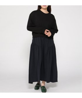 【グレディブリリアン/Gready Brilliant】のGready Brilliant/2_裏起毛ドッキング切替OP 人気、トレンドファッション・服の通販 founy(ファニー) ファッション Fashion レディースファッション Fashion for Women ワンピース Dresses カットソー Cut and Sewn Top ドッキング Docking, Mixed Material パターン Pattern, Design Print ポケット Pocket, Pocket Detail ワッシャー Washer, Crinkled Finish 切替 Switching, Contrast Panel |ID:prp329100004815016