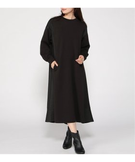 【グレディブリリアン/Gready Brilliant】のGready Brilliant/2_TRデニムドッキングワンピース 人気、トレンドファッション・服の通販 founy(ファニー) ファッション Fashion レディースファッション Fashion for Women ワンピース Dresses デニム Denim, Jeans Material ドッキング Docking, Mixed Material フレア Flare, Flared ポケット Pocket, Pocket Detail |ID:prp329100004815019