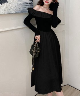 【アイモハ/aimoha】のJasmine Grandiflorum/オフショル フリル ワンピース 人気、トレンドファッション・服の通販 founy(ファニー) ファッション Fashion レディースファッション Fashion for Women ワンピース Dresses アクセサリー Fashion Accessories デコルテ Décolleté, Neckline フリル Frill, Ruffle |ID:prp329100004815044