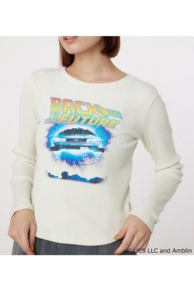 【ロデオクラウンズワイドボウル/RODEO CROWNS WIDE BOWL】の(BACK TO THE FUTURE)リブトップス 人気、トレンドファッション・服の通販 founy(ファニー) ファッション Fashion レディースファッション Fashion for Women トップス・カットソー Cut & Sew Tops おすすめ Recommended / Our Picks グラフィック Graphic, Graphic Design プリント Print, Printed Pattern ポケット Pocket, Pocket Detail |ID:prp329100004815051