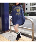 【コーナーズ/CORNERS】のピグメントBEARオーバーサイズTシャツ 人気、トレンドファッション・服の通販 founy(ファニー) ファッション Fashion レディースファッション Fashion for Women トップス・カットソー Cut & Sew Tops シャツ・ブラウス・オフィスカジュアル Elegant Blouses & Button-Ups ロングTシャツ・Tシャツ Longline T-Shirts & Tees シンプル Simple, Minimal デニム Denim, Jeans Material ビッグ Big, Oversized プリント Print, Printed Pattern ラウンド Round, Round Neck 夏 Summer thumbnail ネイビー|ID: prp329100004815053 ipo3291000000034972452