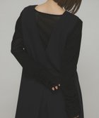 【ケービーエフ/KBF / URBAN RESEARCH】のシアーベロアシャーリングスリーブトップス BLACK|ID: prp329100004815054 ipo3291000000035137730