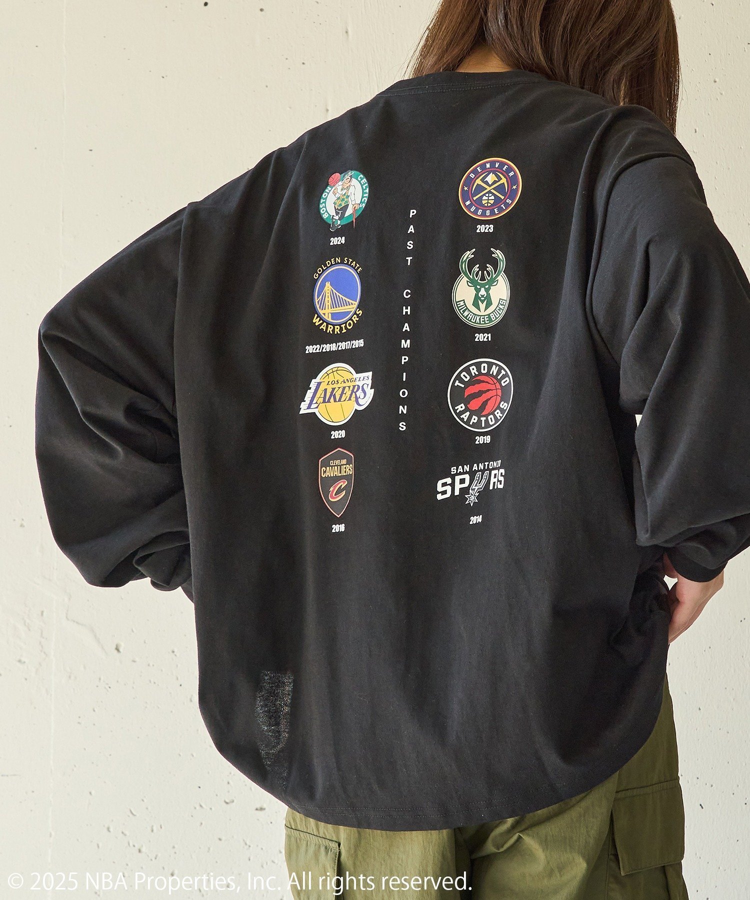 【セットアップセブン/SETUP7】のNBA/NBA CHAMPIONS TEAM ARCHIVE LONG Sleeve Tee 人気、トレンドファッション・服の通販 founy(ファニー) 　ファッション　Fashion　レディースファッション　Fashion for Women　トップス・カットソー　Cut & Sew Tops　カーゴパンツ　Cargo Pants, Utility Pants　キャップ　Cap, Baseball Cap　シンプル　Simple, Minimal　スニーカー　Sneakers, Trainers　デニム　Denim, Jeans Material　モチーフ　Motif, Design Theme　リラックス　Relax, Relaxed Fit　ロング　Long, Long-Length　再入荷　Restock / Back in Stock　おすすめ　Recommended / Our Picks　 other-1|ID: prp329100004815066 ipo3291000000034972602