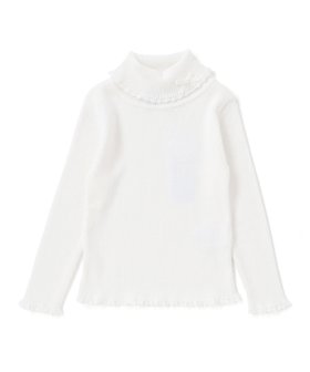 【ベベ オンライン ストア/BEBE ONLINE STORE / KIDS】の【日本製】ソフトコットンリボンタートルネックセーター(80~140cm) 人気、トレンドファッション・服の通販 founy(ファニー) ファッション Fashion キッズファッション Fashion for Kids インナー Innerwear シンプル Simple, Minimal セーター Sweater, Knitwear タートル Turtleneck, Turtle Collar チャーム Charm, Pendant フランス France, French リボン Ribbon, Bow レース Lace, Lace Fabric ワンポイント One Point, Statement Accent A/W・秋冬 Autumn/Winter おすすめ Recommended / Our Picks 日本製 Made In Japan 2025年 2025 2025-2026秋冬・A/W Autumn/Winter 2025–26 AW25–26 |ID:prp329100004815067