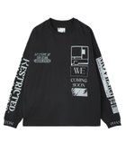 【ローズバッド/ROSE BUD】のOKIRAKU*ROSE BUD/スリーブプリントロンT 人気、トレンドファッション・服の通販 founy(ファニー) ファッション Fashion レディースファッション Fashion for Women トップス・カットソー Cut & Sew Tops ロングTシャツ・Tシャツ Longline T-Shirts & Tees インナー Innerwear グラフィック Graphic, Graphic Design パターン Pattern, Design Print フォルム Silhouette, Form プリント Print, Printed Pattern リラックス Relax, Relaxed Fit ロング Long, Long-Length 日本製 Made In Japan ギフト プレゼント Gift / Present thumbnail BLACK|ID: prp329100004815072 ipo3291000000034972650