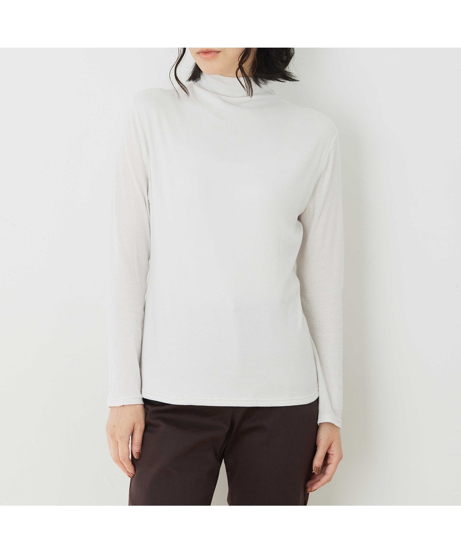 【デコイ/DECOY Since1981】のコットンガーゼハイネック インテリア・キッズ・メンズ・レディースファッション・服の通販 founy(ファニー) 　ファッション　Fashion　レディースファッション　Fashion for Women　おすすめ　Recommended / Our Picks　シンプル　Simple, Minimal　ハイネック　High Neck, Mock Neck　エレガント 上品　Elegant　切替　Switching, Contrast Panel　無地　Plain, Solid Color　グレー|ID: prp329100004815074 ipo3291000000034972665