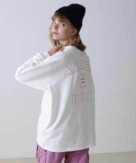 【アヴィレックス/AVIREX】のL/S VARSITY LOGO T-SHIRT/ バーシティロゴTシャツ 人気、トレンドファッション・服の通販 founy(ファニー) ファッション Fashion レディースファッション Fashion for Women トップス・カットソー Cut & Sew Tops シャツ・ブラウス・オフィスカジュアル Elegant Blouses & Button-Ups ロングTシャツ・Tシャツ Longline T-Shirts & Tees おすすめ Recommended / Our Picks スリーブ Sleeve, Long Sleeve / Short Sleeve ミリタリー Military, Army Style ロング Long, Long-Length |ID:prp329100004815079