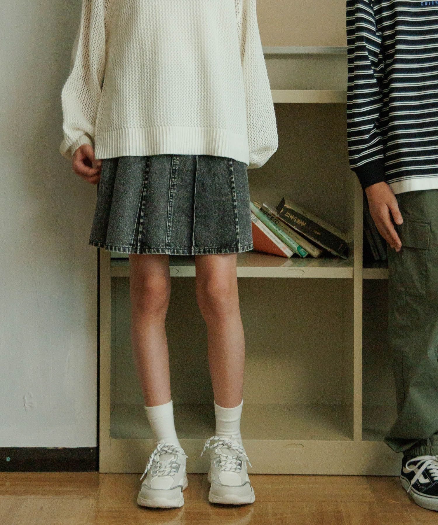 【グローバルワーク/GLOBAL WORK / KIDS】のCHEER ONデニムスカート/キッズ/147414 人気、トレンドファッション・服の通販 founy(ファニー) 　ファッション　Fashion　キッズファッション　Fashion for Kids　インナー　Innerwear　ガーリー　Girly, Feminine Style　ケミカル　Chemical, Chemical Wash　ショート　Short, Short Length　ダメージ　Distressed, Destroyed　デニム　Denim, Jeans Material　トレンド　Trend, Trending Now　ポケット　Pocket, Pocket Detail　ミドル　Middle Length, Mid Height　ルーズ　Loose, Oversized　 other-1|ID: prp329100004815085 ipo3291000000034972750