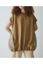 【ヘリンドットサイ/HeRIN.CYE】のEgg tops 人気、トレンドファッション・服の通販 founy(ファニー) ファッション Fashion レディースファッション Fashion for Women トップス・カットソー Cut & Sew Tops スリーブ Sleeve, Long Sleeve / Short Sleeve バランス Balance, Style Balance ワンポイント One Point, Statement Accent thumbnail L/BRN1|ID: prp329100004815086 ipo3291000000034972756