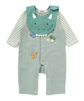【ベベ オンライン ストア/BEBE ONLINE STORE / KIDS】のドラゴン刺しゅうロンパース+お顔スタイ2点セットベビー(60~80cm) 人気、トレンドファッション・服の通販 founy(ファニー) ファッション Fashion キッズファッション Fashion for Kids フレンチ French, French Style フロント Front, Front Design ベビー Baby, Babywear ボーダー Border, Stripe ロンパース Romper, Jumpsuit A/W・秋冬 Autumn/Winter おすすめ Recommended / Our Picks エレガント 上品 Elegant 2025年 2025 2025-2026秋冬・A/W Autumn/Winter 2025–26 AW25–26 |ID:prp329100004815091