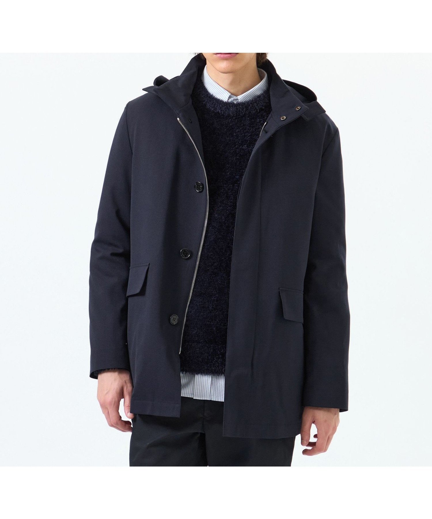 【マッキントッシュ フィロソフィー/MACKINTOSH PHILOSOPHY / MEN】のメランジツイル BELFAST(ベルファスト)ショート インテリア・キッズ・メンズ・レディースファッション・服の通販 founy(ファニー) ファッション Fashion メンズファッション Fashion for Men おすすめ Recommended / Our Picks キルト Quilt, Quilted Fabric ショート Short, Short Length ジップアップ Zip-Up, Full Zip ジャケット Jacket, Outerwear スタイリッシュ Stylish, Fashionable スタンド Stand Collar, Upright Stand ストレッチ Stretch, Stretchy Fabric フラップ Flap, Flap Pocket フロント Front, Front Design ブルゾン Blouson, Bomber Jacket ボーダー Border, Stripe ポケット Pocket, Pocket Detail ライナー Liner, Inner Layer 冬 Winter / This Winter 春 Spring 秋 Autumn ネイビー|ID: prp329100004815151 ipo3291000000034973333