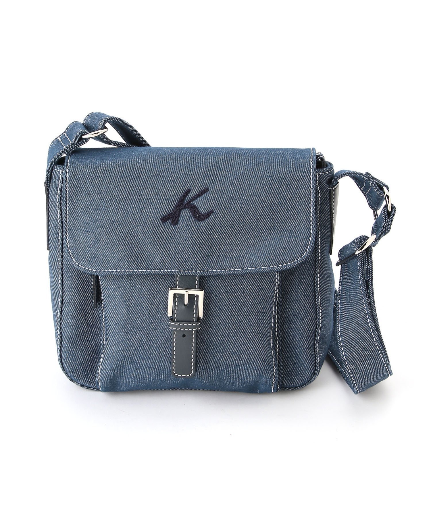 【キタムラケイツウ/KitamuraK2】のデニムショルダーバッグ Z-108 インテリア・キッズ・メンズ・レディースファッション・服の通販 founy(ファニー) ファッション Fashion レディースファッション Fashion for Women デニム Denim, Jeans Material ポケット Pocket, Pocket Detail リップ Lip, Lip Motif ブルー|ID: prp329100004815178 ipo3291000000034973538