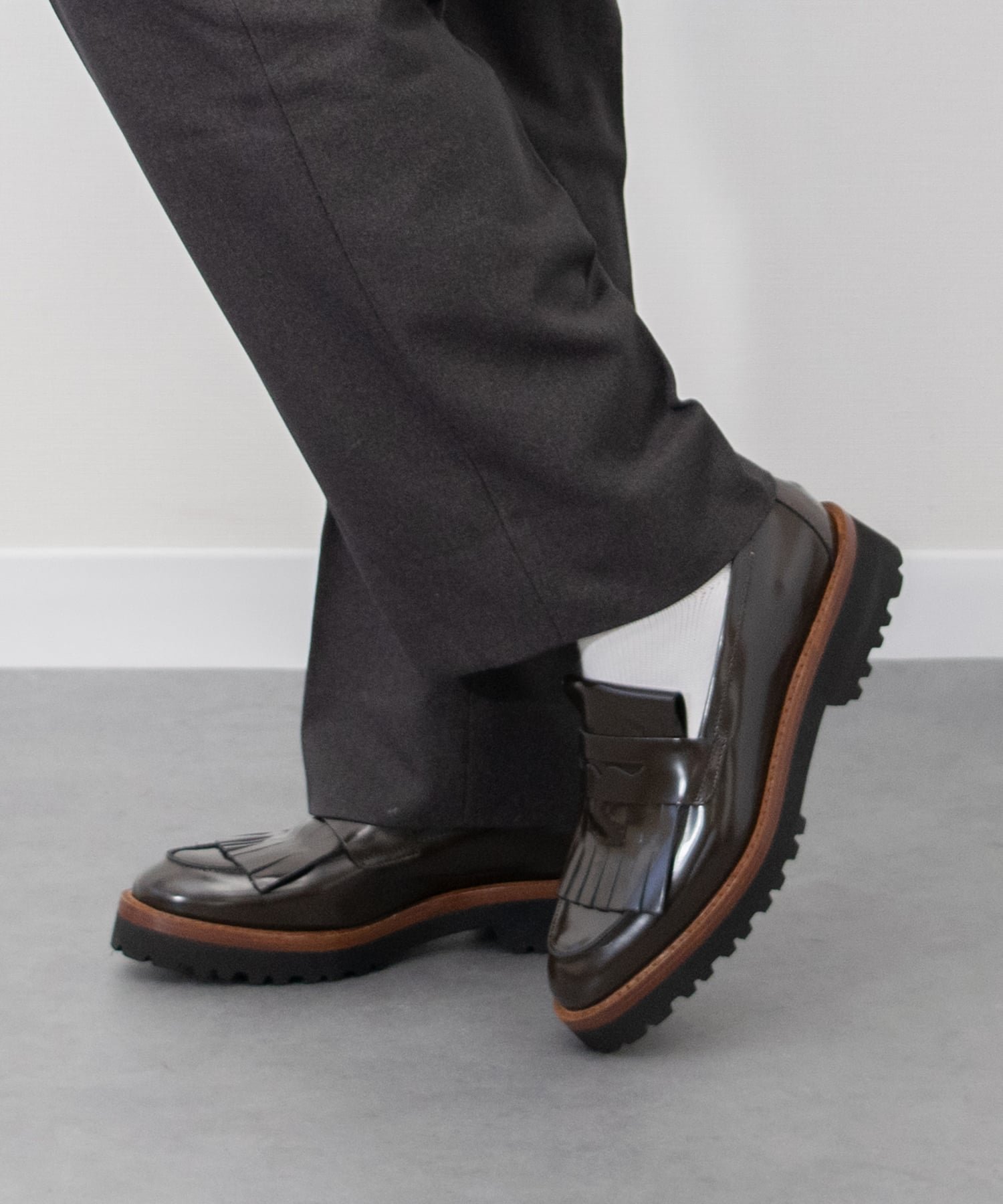 【インター ショシュール/INTER-CHAUSSURES】の【FABIO RUSCONI】タンクソールキルト付きローファー インテリア・キッズ・メンズ・レディースファッション・服の通販 founy(ファニー) 　ファッション　Fashion　レディースファッション　Fashion for Women　イタリア　Italy　ベーシック　Basic, Essential　DBR|ID: prp329100004815200 ipo3291000000034973690