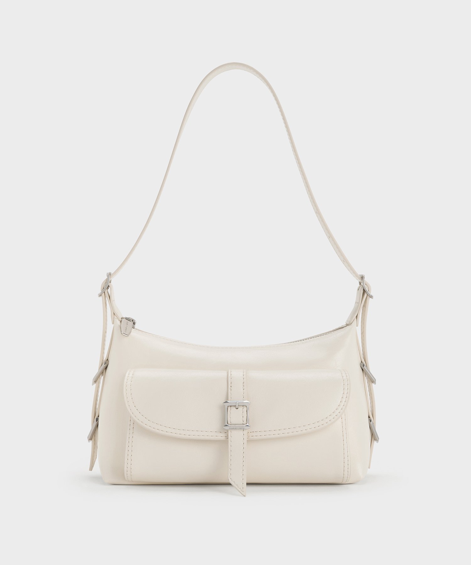 【チャールズ アンド キース/CHARLES & KEITH】のBryna ミニブライナ ベルトホーボーバッグ インテリア・キッズ・メンズ・レディースファッション・服の通販 founy(ファニー) 　ファッション　Fashion　レディースファッション　Fashion for Women　バッグ　Bags　ベルト&ウエストマーク　Belts & Waist Accessories　Cream|ID: prp329100004815205 ipo3291000000034973721