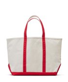 【エルエルビーン/L.L.Bean】のボート・アンド・トート・バッグ、オープン・トップ ラージ 人気、トレンドファッション・服の通販 founy(ファニー) ファッション Fashion レディースファッション Fashion for Women バッグ Bags キャンバス Canvas, Canvas Fabric ダブル Double, Double-Breasted ボトム Bottoms, Lower Wear 定番 Standard, Basic Item thumbnail Red Trim|ID: prp329100004815210 ipo3291000000034973771