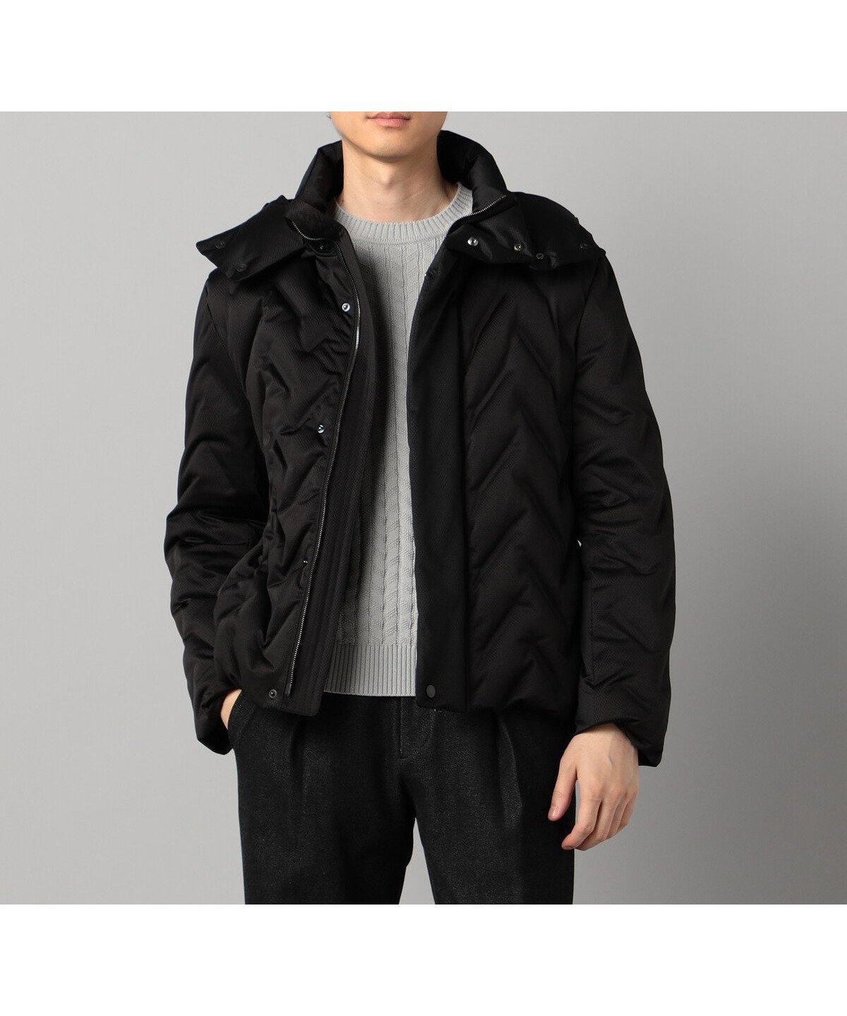 【コムサ メン/COMME CA / MEN】の矢振柄 3D ダウンブルゾン 人気、トレンドファッション・服の通販 founy(ファニー) 　ファッション　Fashion　メンズファッション　Fashion for Men　ジャケット　Jacket, Outerwear　スタイリッシュ　Stylish, Fashionable　スタンド　Stand Collar, Upright Stand　ダウン　Down, Puffer　バランス　Balance, Style Balance　フロント　Front, Front Design　ブルゾン　Blouson, Bomber Jacket　モダン　Modern, Contemporary　モチーフ　Motif, Design Theme　無地　Plain, Solid Color　エレガント 上品　Elegant　ビジネス 仕事 通勤　Business / Work / Commuting　 other-1|ID: prp329100004815228 ipo3291000000034973916