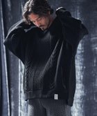 【カンビオ/CAMBIO / MEN】のmpa3568-Light yarn cable stitch knit hoodie ニットフーディー 人気、トレンドファッション・服の通販 founy(ファニー) ファッション Fashion メンズファッション Fashion for Men エアリー Airy Texture ショルダー Shoulder, Shoulder Strap セットアップ Set-Up, Coordinated Outfit ドロップ Drop Shoulder, Dropped Style ポケット Pocket, Pocket Detail リラックス Relax, Relaxed Fit ワイド Wide, Wide Fit 軽量 Lightweight, Ultra Light thumbnail BLACK|ID: prp329100004815262 ipo3291000000034974188