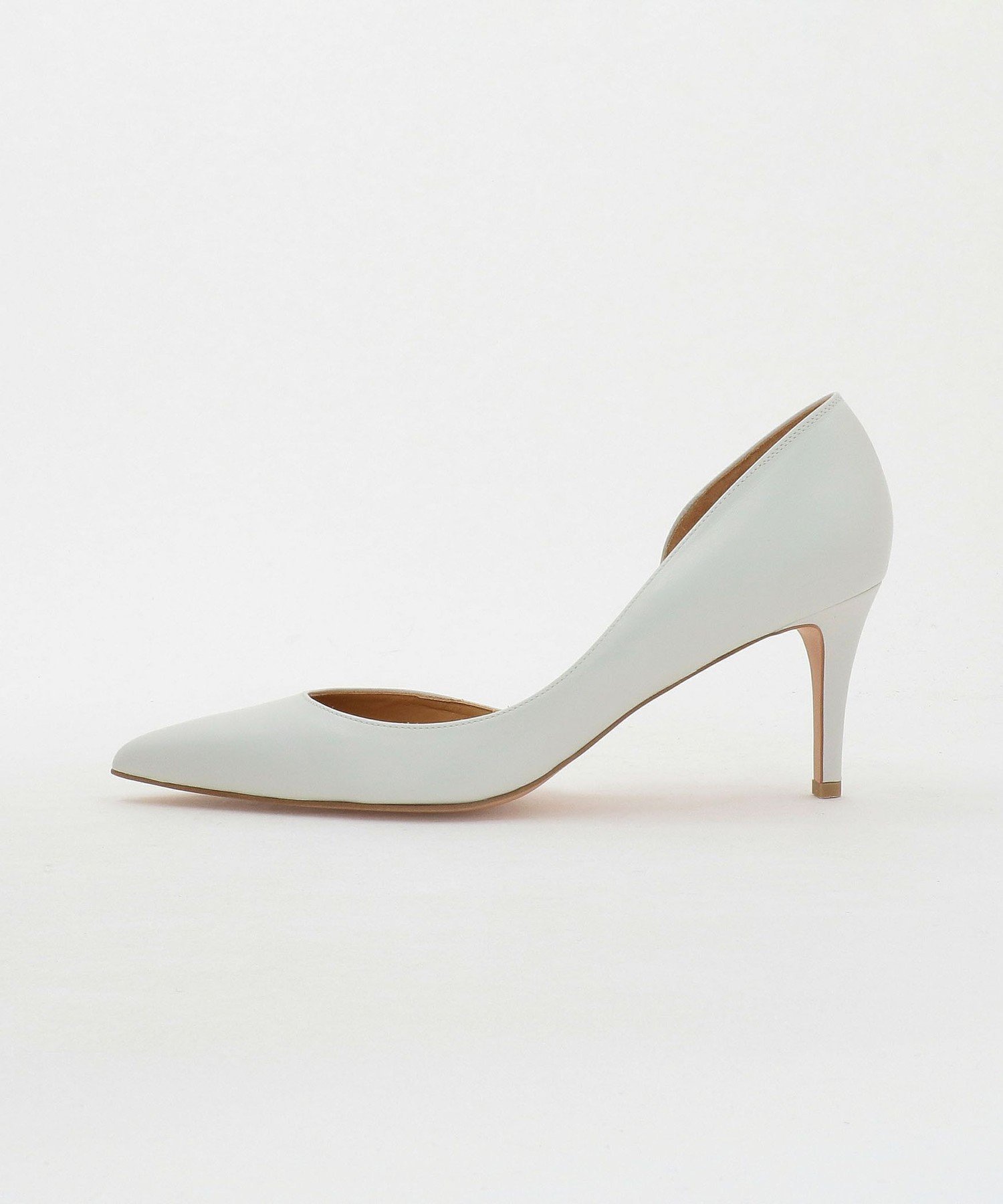 【ユナイテッドアローズ/UNITED ARROWS】のポインテッド サイドオープン パンプス インテリア・キッズ・メンズ・レディースファッション・服の通販 founy(ファニー) 　ファッション　Fashion　レディースファッション　Fashion for Women　オケージョン　Occasion Wear　ポインテッド　Pointed Toe, Sharp Toe　エレガント 上品　Elegant　WHITE|ID: prp329100004815281 ipo3291000000034974371