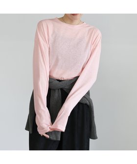 【セレクトモカ/SELECT MOCA】のスラブシアークルーネックトップス 人気、トレンドファッション・服の通販 founy(ファニー) ファッション Fashion レディースファッション Fashion for Women トップス・カットソー Cut & Sew Tops インナー Innerwear シアー Sheer, See-Through ストレッチ Stretch, Stretchy Fabric ビスチェ Bustier, Corset Top ルーズ Loose, Oversized |ID:prp329100004815283