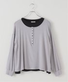 【フレームワーク/FRAMeWORK】のonit/オニット 別注レイヤードヘンリーネックプルオーバー(2枚セット) 人気、トレンドファッション・服の通販 founy(ファニー) ファッション Fashion レディースファッション Fashion for Women トップス・カットソー Cut & Sew Tops ニット Knit Tops & Sweaters カジュアルプルオーバー・ニットトップス Pullovers & Knit Tops / Casual Pullovers おすすめ Recommended / Our Picks インナー Innerwear カットソー Cut and Sewn Top セパレート Separate, Two-Piece リラックス Relax, Relaxed Fit 別注 Limited Edition, Custom Order thumbnail グレーB|ID: prp329100004815322 ipo3291000000034974667