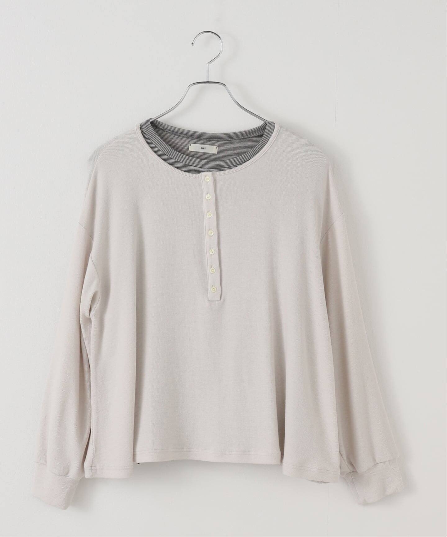 【フレームワーク/FRAMeWORK】のonit/オニット 別注レイヤードヘンリーネックプルオーバー(2枚セット) インテリア・キッズ・メンズ・レディースファッション・服の通販 founy(ファニー) 　ファッション　Fashion　レディースファッション　Fashion for Women　トップス・カットソー　Cut & Sew Tops　ニット　Knit Tops & Sweaters　カジュアルプルオーバー・ニットトップス　Pullovers & Knit Tops / Casual Pullovers　おすすめ　Recommended / Our Picks　インナー　Innerwear　カットソー　Cut and Sewn Top　セパレート　Separate, Two-Piece　リラックス　Relax, Relaxed Fit　別注　Limited Edition, Custom Order　ナチュラル|ID: prp329100004815322 ipo3291000000034974669