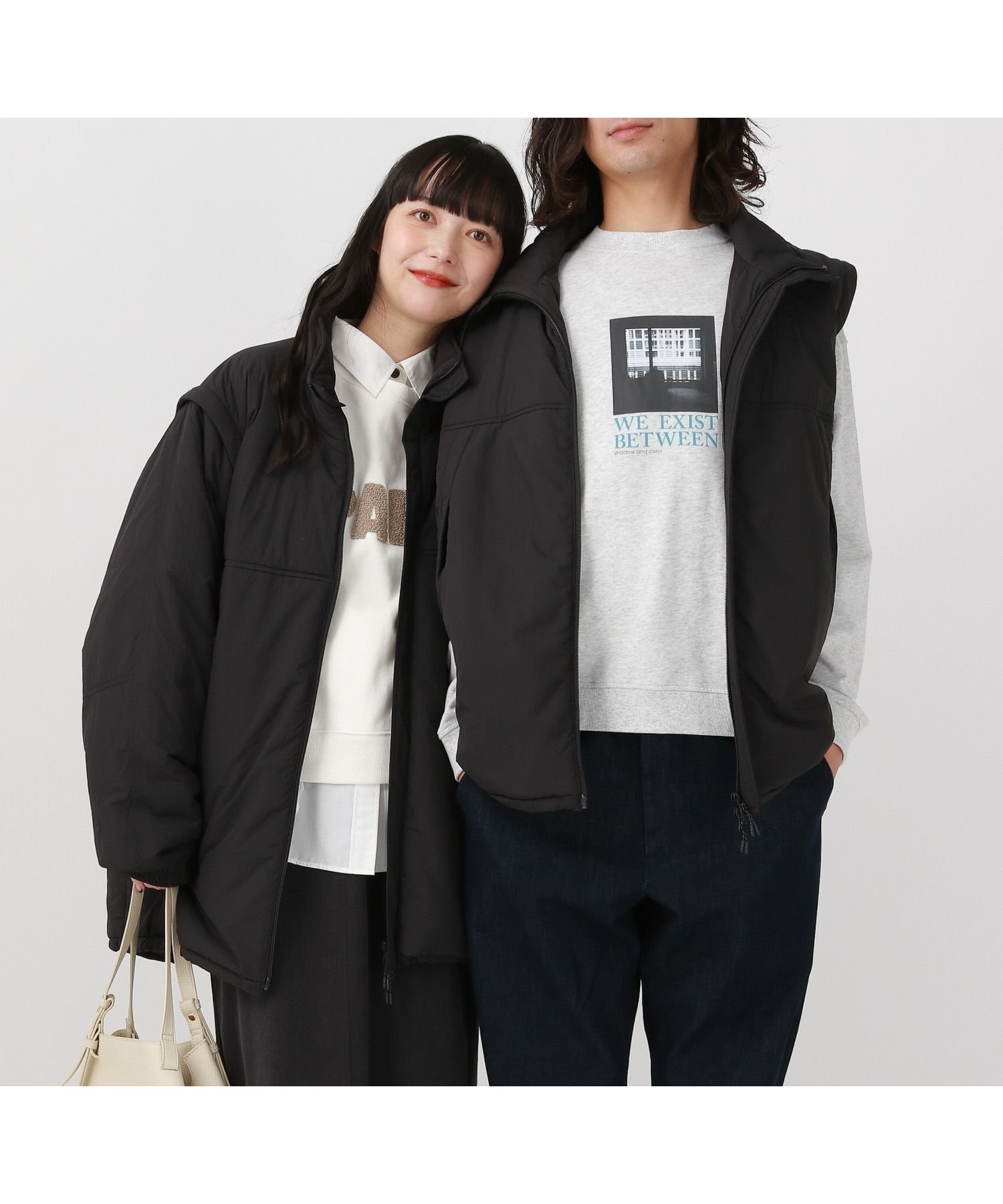 【グローバルワーク/GLOBAL WORK】のライトウォーム2WAYブルゾン/451312 インテリア・キッズ・メンズ・レディースファッション・服の通販 founy(ファニー) ファッション Fashion レディースファッション Fashion for Women アウター Coat / Outerwear Collection ブルゾンジャケット・スポーティアウター Blouson Jackets ウォーム Warm Fabric 軽量 Lightweight, Ultra Light スタンド Stand Collar, Upright Stand パーカー Hoodie, Parka フォルム Silhouette, Form フロント Front, Front Design ブルゾン Blouson, Bomber Jacket ベスト Vest, Waistcoat ポケット Pocket, Pocket Detail ワイド Wide, Wide Fit ワッシャー Washer, Crinkled Finish おすすめ Recommended / Our Picks ブラック09|ID: prp329100004815326 ipo3291000000034974684