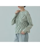 【ビッキー/VICKY】のギャザーラインフロントカットソー≪洗濯機で洗える≫ 人気、トレンドファッション・服の通販 founy(ファニー) ファッション Fashion レディースファッション Fashion for Women トップス・カットソー Cut & Sew Tops カットソー・ベーシックTシャツ Cut-and-Sewn Tops / Stretch Tees & Basics 春 Spring 洗える Machine Washable 秋 Autumn ギャザー Gathered, Ruffled シャーリング Shirring, Ruched デニム Denim, Jeans Material 長袖 Long Sleeve, Full Sleeve バイアス Bias, Diagonal Cut ポケット Pocket, Pocket Detail マニッシュ Mannish, Boyish 無地 Plain, Solid Color ヨーク Yoke, Yoke Design ワイド Wide, Wide Fit 冬 Winter / This Winter A/W・秋冬 Autumn/Winter 2025年 2025 2025-2026秋冬・A/W Autumn/Winter 2025–26 AW25–26 thumbnail グリーン|ID: prp329100004815330 ipo3291000000034974698