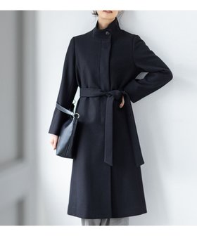 【エーシーデザインバイアルファキュービック/A/C DESIGN BY ALPHACUBIC】のスタンドロングコート 人気、トレンドファッション・服の通販 founy(ファニー) ファッション Fashion レディースファッション Fashion for Women アウター Coat / Outerwear Collection コート・ロングコート・ピーコート Long Coats, Peacoats & More スタンド Stand Collar, Upright Stand ロング Long, Long-Length エレガント 上品 Elegant ビジネス 仕事 通勤 Business / Work / Commuting |ID:prp329100004815340