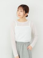 【テチチ/Te chichi】の長袖シアートップス《2025autumn catalog item》 人気、トレンドファッション・服の通販 founy(ファニー) ファッション Fashion レディースファッション Fashion for Women トップス・カットソー Cut & Sew Tops 2025年 2025 2025-2026秋冬・A/W Autumn/Winter 2025–26 AW25–26 おすすめ Recommended / Our Picks キャミソール Camisole, Spaghetti Strap Top シアー Sheer, See-Through トレンド Trend, Trending Now バランス Balance, Style Balance ビスチェ Bustier, Corset Top ベーシック Basic, Essential 長袖 Long Sleeve, Full Sleeve 雑誌 Magazine, Fashion Magazine thumbnail オフホワイト|ID: prp329100004815347 ipo3291000000034974860