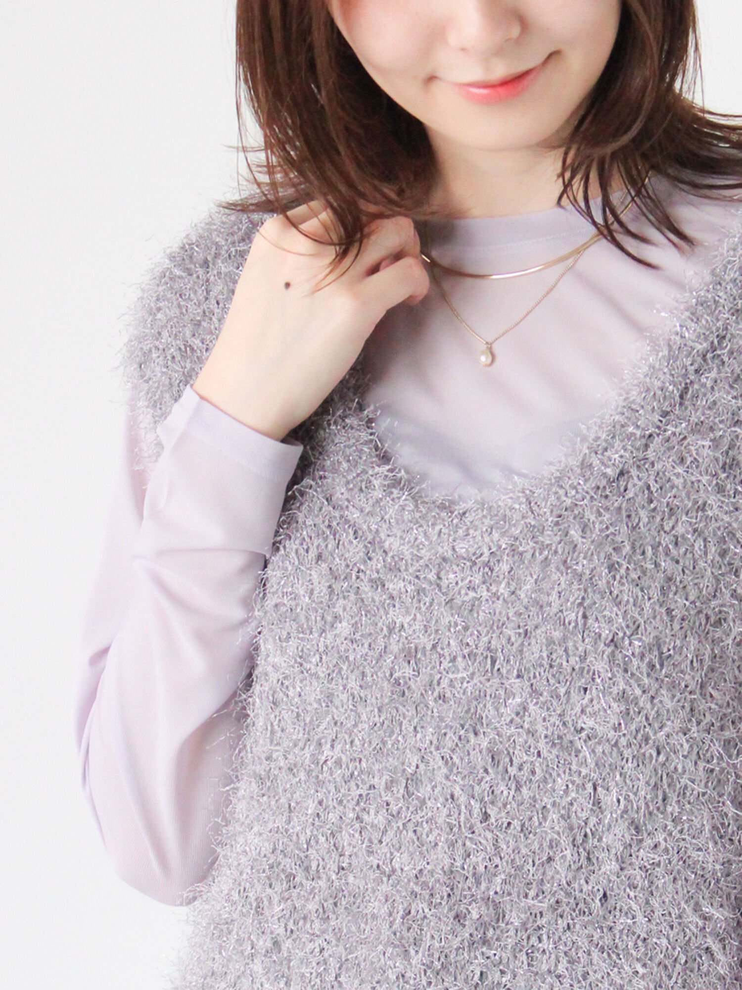 【テチチ/Te chichi】の長袖シアートップス《2025autumn catalog item》 インテリア・キッズ・メンズ・レディースファッション・服の通販 founy(ファニー) ファッション Fashion レディースファッション Fashion for Women トップス・カットソー Cut & Sew Tops 2025年 2025 2025-2026秋冬・A/W Autumn/Winter 2025–26 AW25–26 おすすめ Recommended / Our Picks キャミソール Camisole, Spaghetti Strap Top シアー Sheer, See-Through トレンド Trend, Trending Now バランス Balance, Style Balance ビスチェ Bustier, Corset Top ベーシック Basic, Essential 長袖 Long Sleeve, Full Sleeve 雑誌 Magazine, Fashion Magazine グレー|ID: prp329100004815347 ipo3291000000034974862