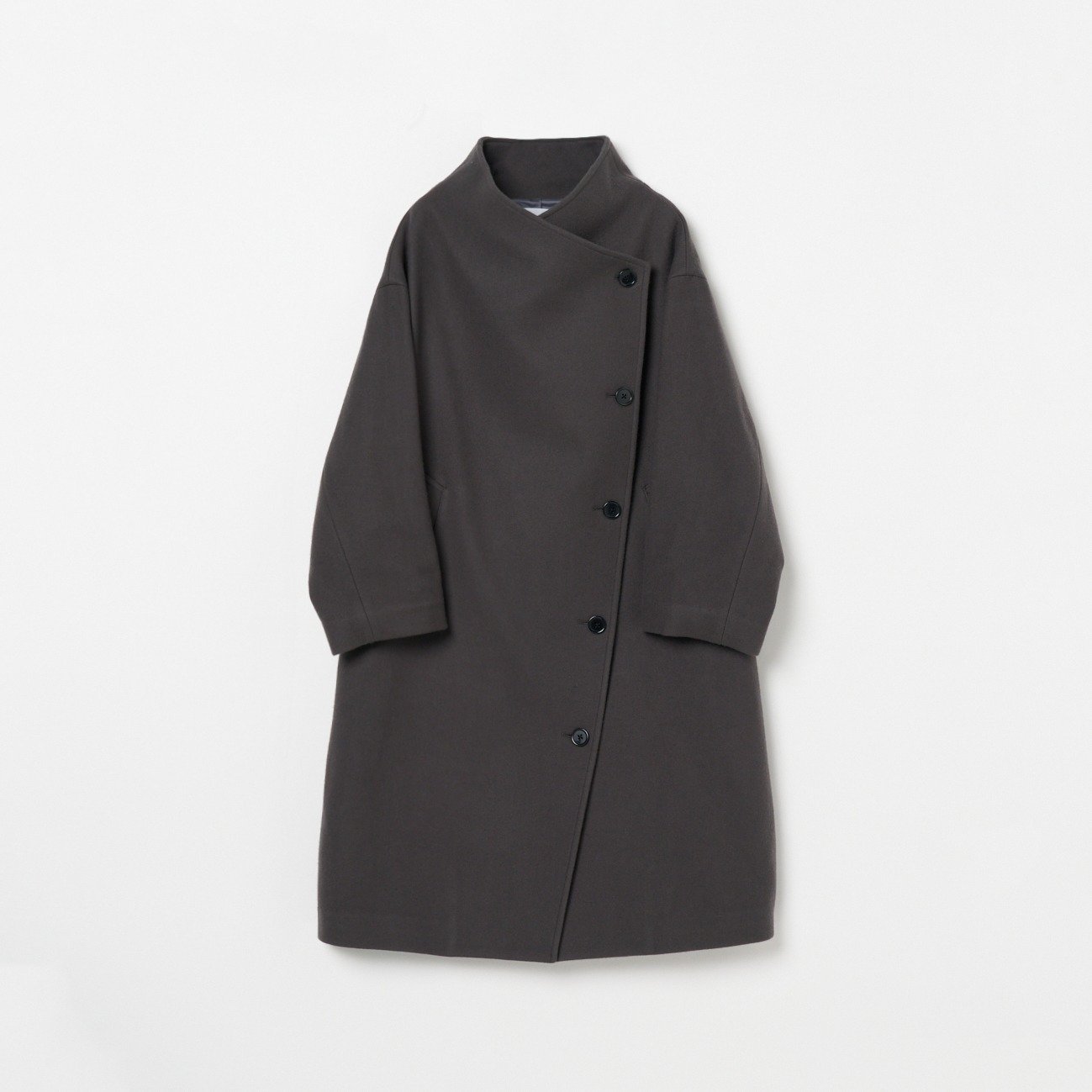 【エリオポール/heliopole】のWOOL STAND COLLAR COAT 人気、トレンドファッション・服の通販 founy(ファニー) 　ファッション　Fashion　レディースファッション　Fashion for Women　アウター　Coat / Outerwear Collection　コート・ロングコート・ピーコート　Long Coats, Peacoats & More　ショート　Short, Short Length　スタンド　Stand Collar, Upright Stand　ダブル　Double, Double-Breasted　ドット　Polka Dot, Dot Pattern　ブルゾン　Blouson, Bomber Jacket　メルトン　Melton, Heavy Wool　 other-1|ID: prp329100004815348 ipo3291000000034974877