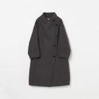 【エリオポール/heliopole】のWOOL STAND COLLAR COAT 人気、トレンドファッション・服の通販 founy(ファニー) ファッション Fashion レディースファッション Fashion for Women アウター Coat / Outerwear Collection コート・ロングコート・ピーコート Long Coats, Peacoats & More ショート Short, Short Length スタンド Stand Collar, Upright Stand ダブル Double, Double-Breasted ドット Polka Dot, Dot Pattern ブルゾン Blouson, Bomber Jacket メルトン Melton, Heavy Wool thumbnail チャコールグレー|ID: prp329100004815348 ipo3291000000034974878