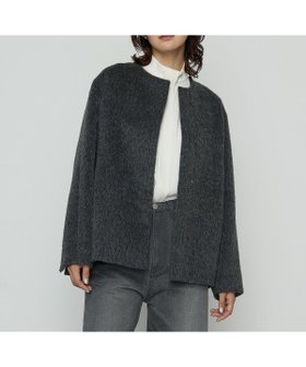 【コムサ/COMME CA】のアルパカシャギー ノーカラージャコット 人気、トレンドファッション・服の通販 founy(ファニー) ファッション Fashion レディースファッション Fashion for Women ショルダー Shoulder, Shoulder Strap シンプル Simple, Minimal ジャケット Jacket, Outerwear スリット Slit, Slit Detail バランス Balance, Style Balance フェミニン Feminine, Girly ポケット Pocket, Pocket Detail メッシュ Mesh, Net Fabric ラグジュアリー Luxury, Elegant 冬 Winter / This Winter |ID:prp329100004815349