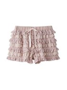 【スナイデル ホーム/SNIDEL HOME】のフリルレースカットショートパンツ 人気、トレンドファッション・服の通販 founy(ファニー) ファッション Fashion レディースファッション Fashion for Women パンツ Pants & Trousers ショートパンツ・ハーフパンツ High-Waisted & Relaxed Shorts おすすめ Recommended / Our Picks カットソー Cut and Sewn Top サテン Satin, Glossy Fabric スマート Smart, Elegant フォルム Silhouette, Form フリル Frill, Ruffle レース Lace, Lace Fabric 無地 Plain, Solid Color thumbnail PBEG[036]|ID: prp329100004815375 ipo3291000000034975149
